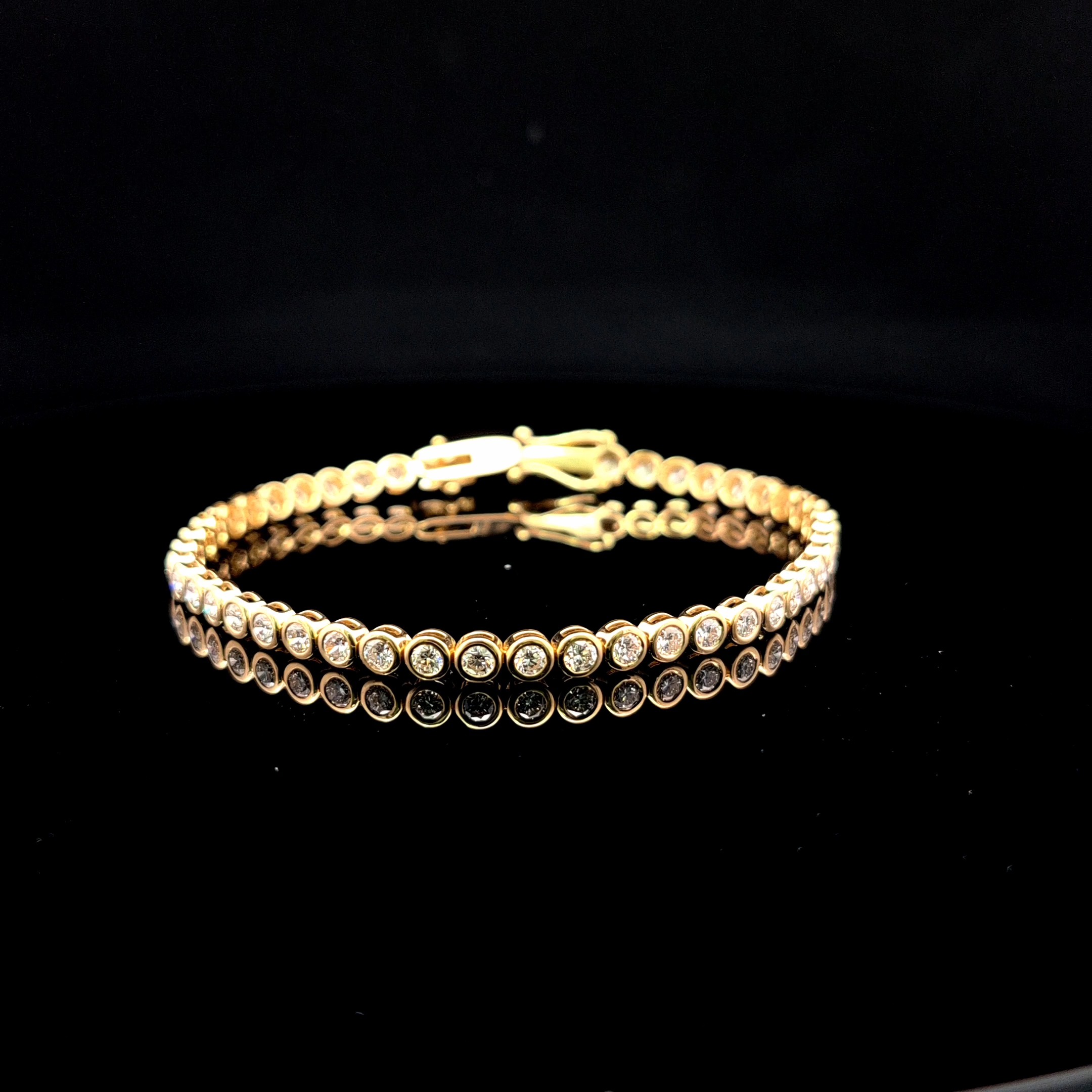 Round Tennis Bracelet 3.68 carat Round lab-grown diamond EFG color VS2 clarity stock TJ9230TBC