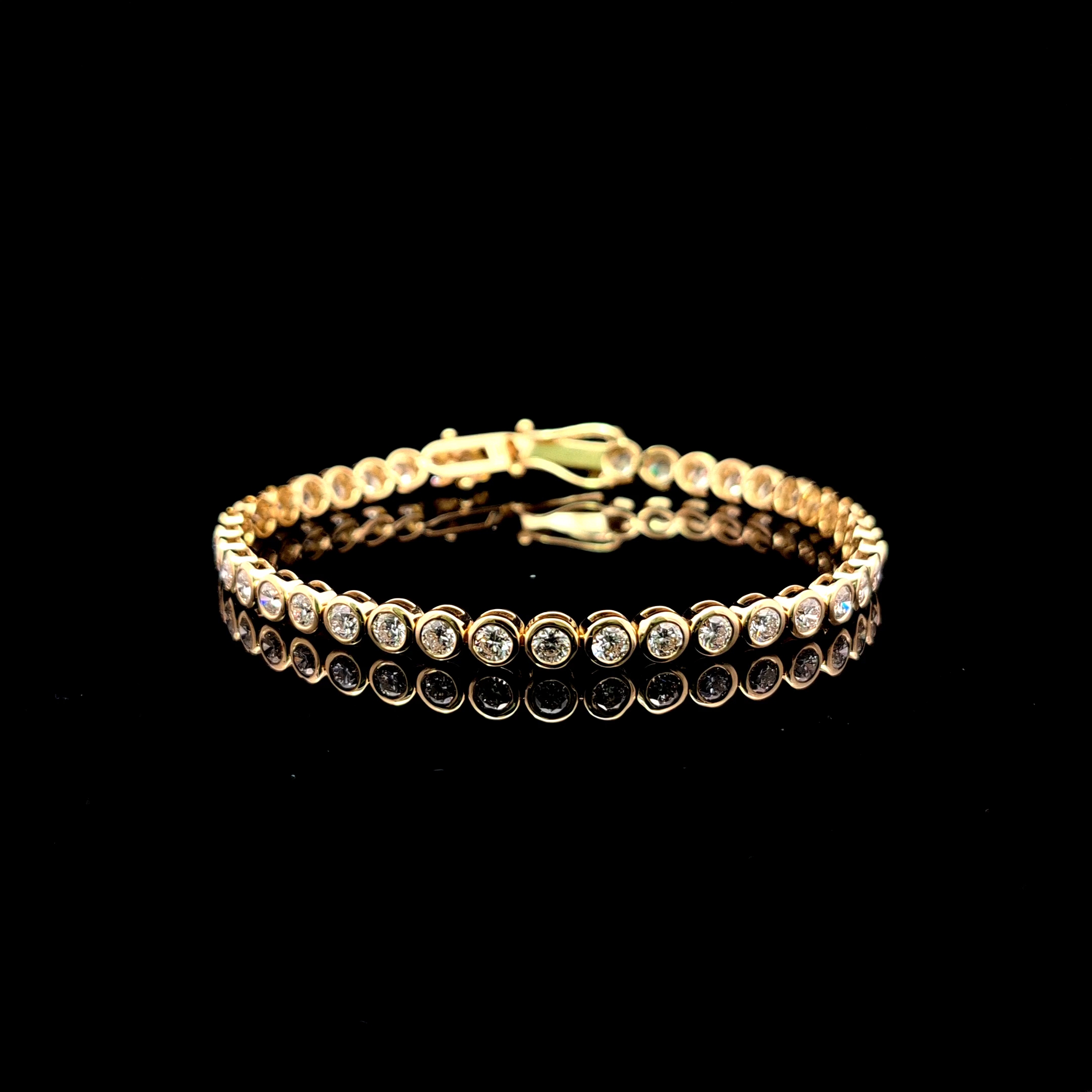 Round Tennis Bracelet 5.12 carat Round lab-grown diamond EFG color VS2 clarity stock TJ9232TBC