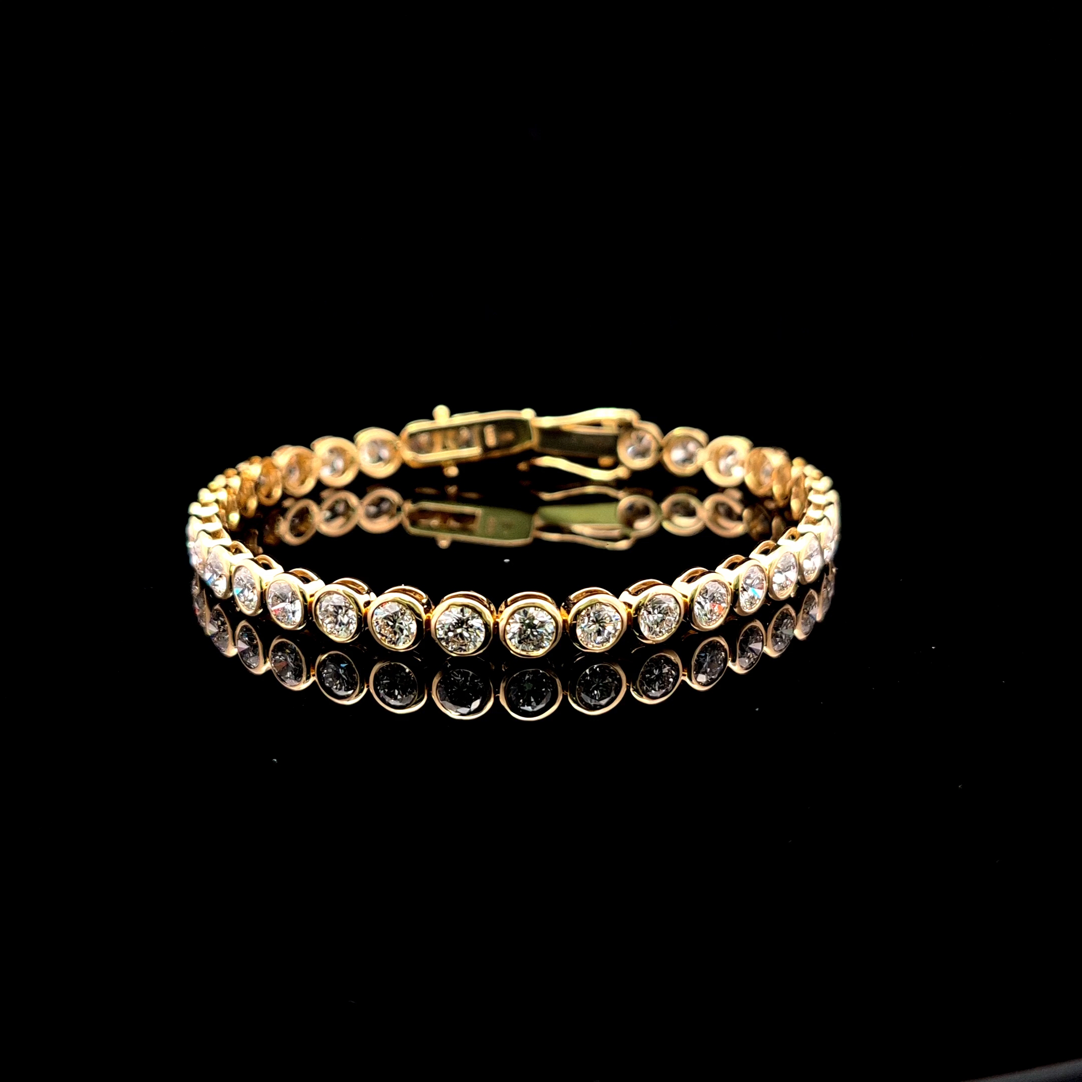 Round Tennis Bracelet 8.37 carat Round lab-grown diamond EFG color VS2 clarity stock TJ9236TBC