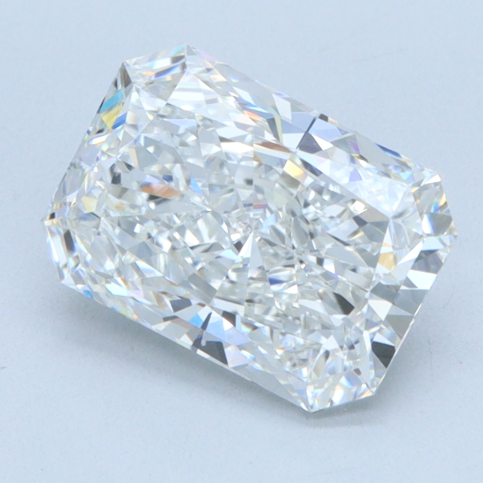 2.58 carat Radiant lab grown diamond, G color, VVS2 clarity