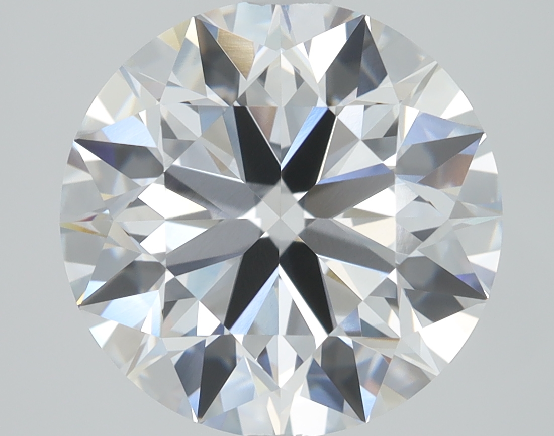 3.09 carat Round lab grown diamond, D color, VVS2 clarity, Ideal cut